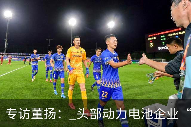 专访董扬： 头部动力电池企业“带头”消化成本压力 为全行业稳定运行提供了“缓冲垫”